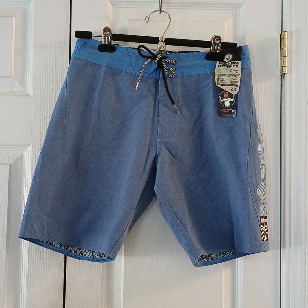 Volcom Side FI Stoney 19 Swin Trunks Board Shorts Swimming suit Sz 28 NWT
